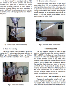 Rubber Wheel Abrasion Testing Machine For Estimation Of Three Body Abrasive Wear Test