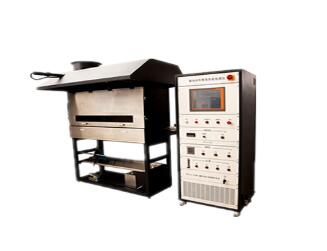 Burning performance testing machine for paving materials